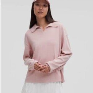 Lululemon Softstreme Pique Oversized Long-Sleeve Polo Shirt